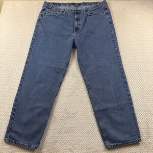 Real Ranch Jeans Sz 44x31 Mens Workwear Straight Leg Medium Wash Country Western